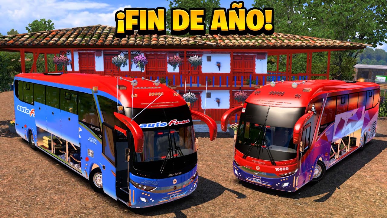 ¡RUMBO A LA FINCA PARA FIN DE AÑO EN BUS! | American Truck Simulator