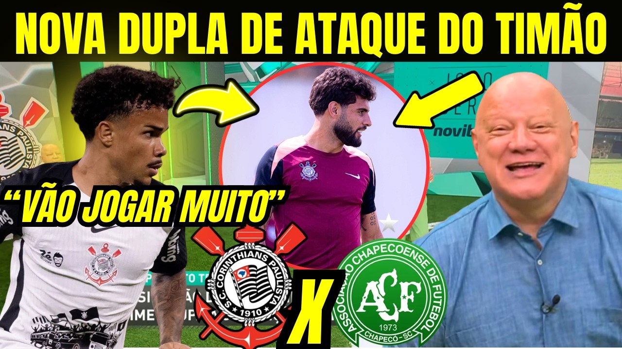 JOGO ABERTO TRAZ NOVA DUPLA DE ATAQUE NO CORINTHIANS E CHAPECOENSE