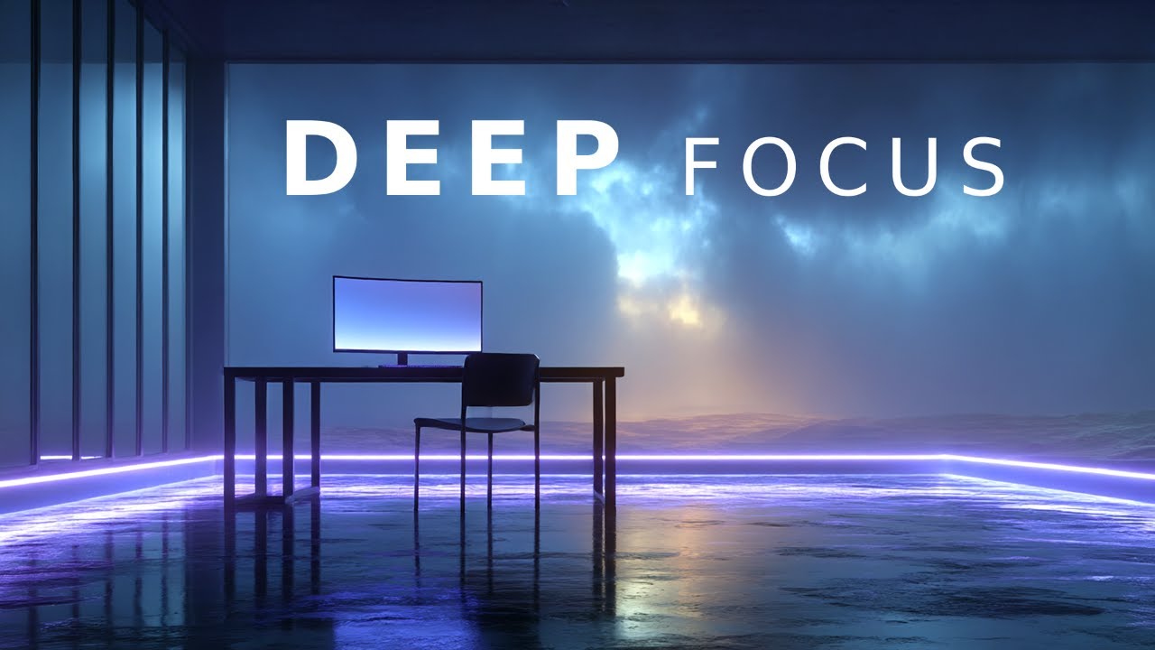 Deep Focus &bull; Late Night Desk Setup &bull; Pure Focus Ambient (2 Hours)