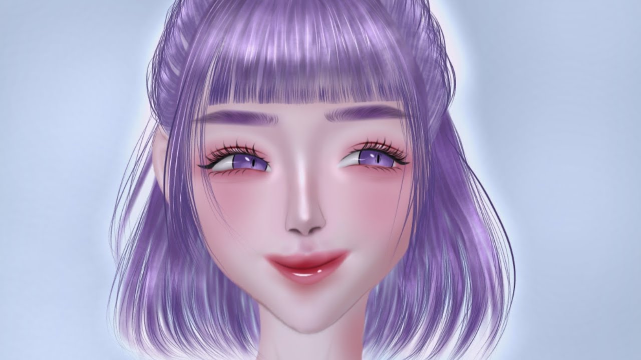 How to draw shiny hair on Ibis paint x (for zepeto)