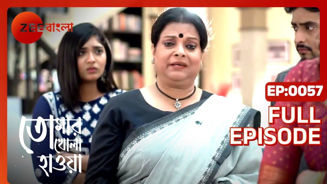Tomar Khola Hawa - Full Ep 57 - jhimli, abir  - Zee Bangla