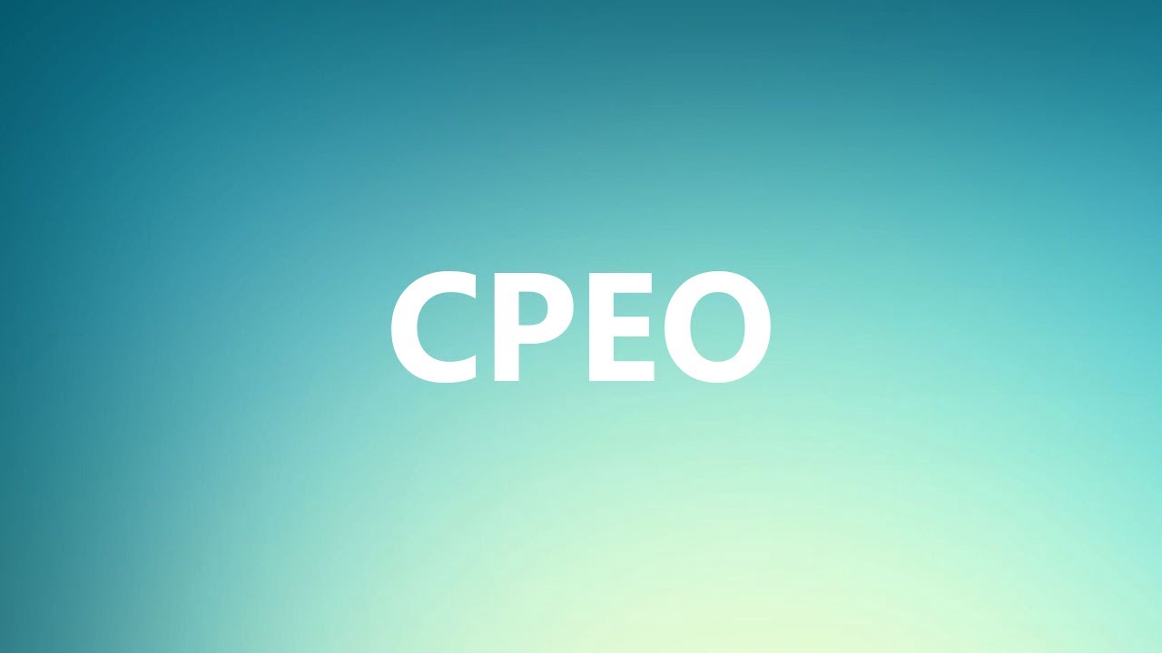 CPEO - Medical Meaning and Pronunciation