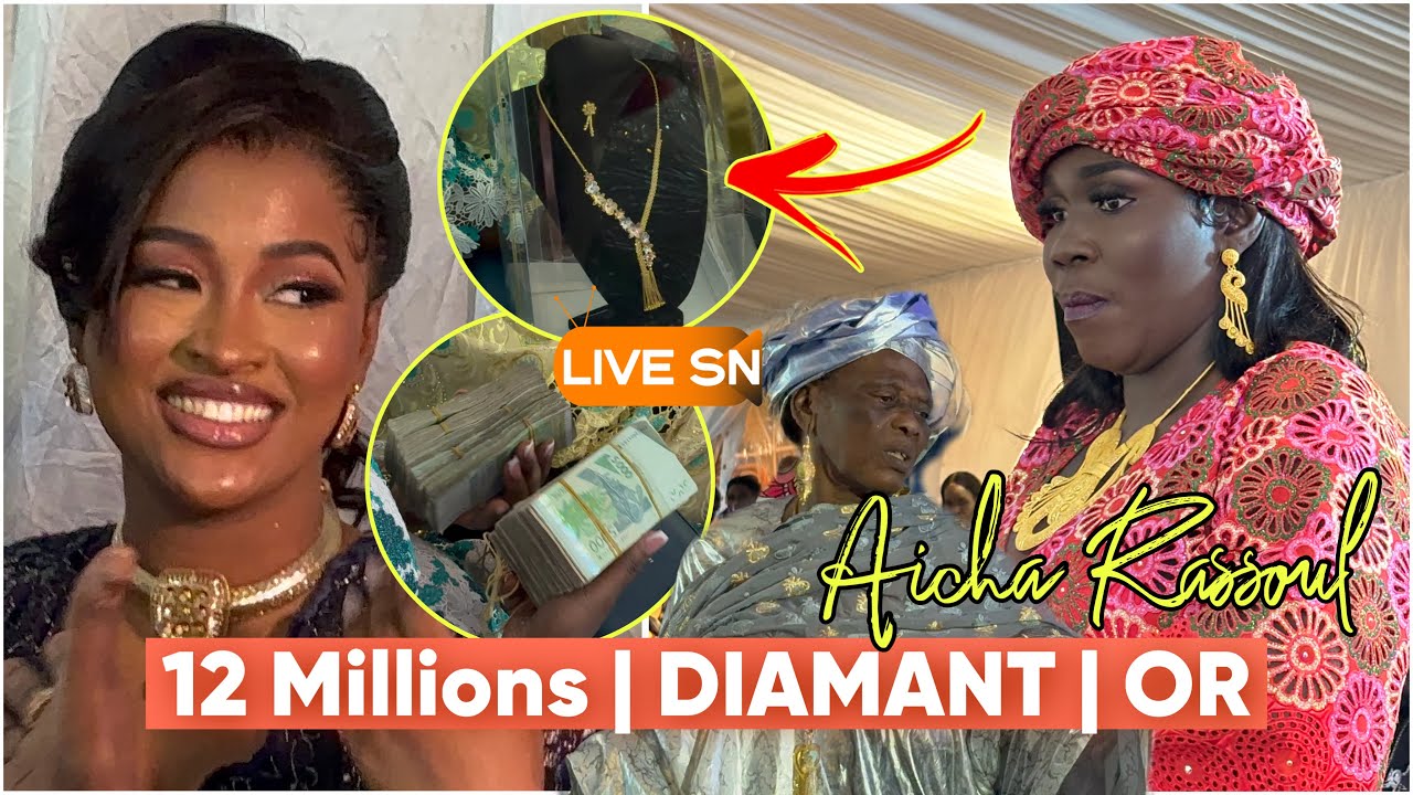 Incroyable Aicha Rassoul deballe 12 Millions, Bague Diamant et 2 parures en Or pour Mama Alé Ndiaye