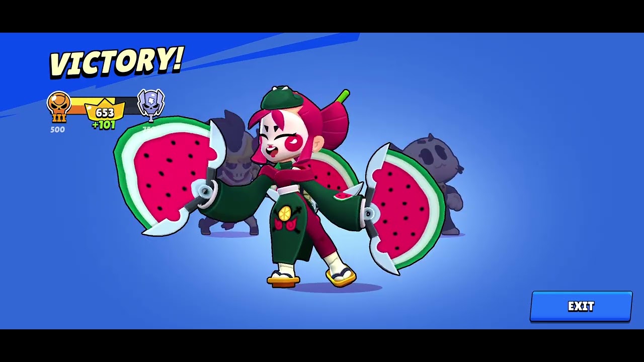 BrawlStars ranking up in ranked game mode.