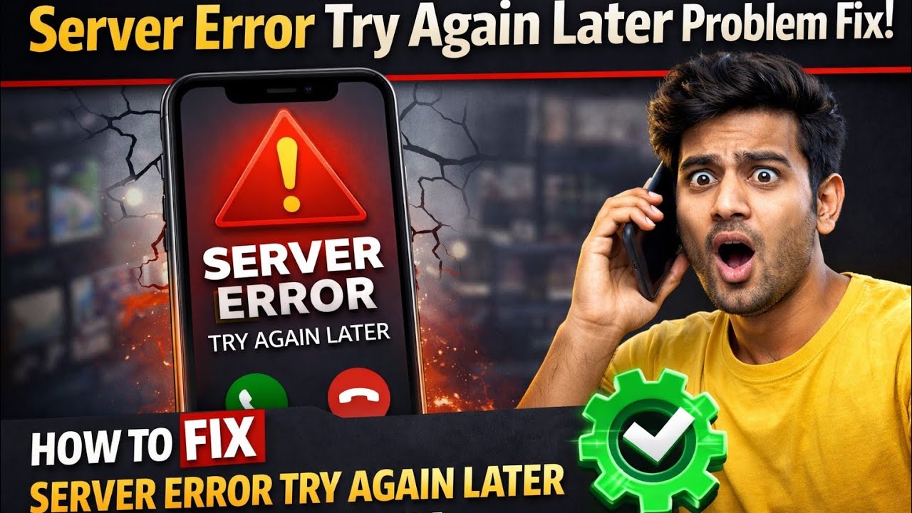 Server Error try again later Problem Fix!How to fix server error try again later phone call problem