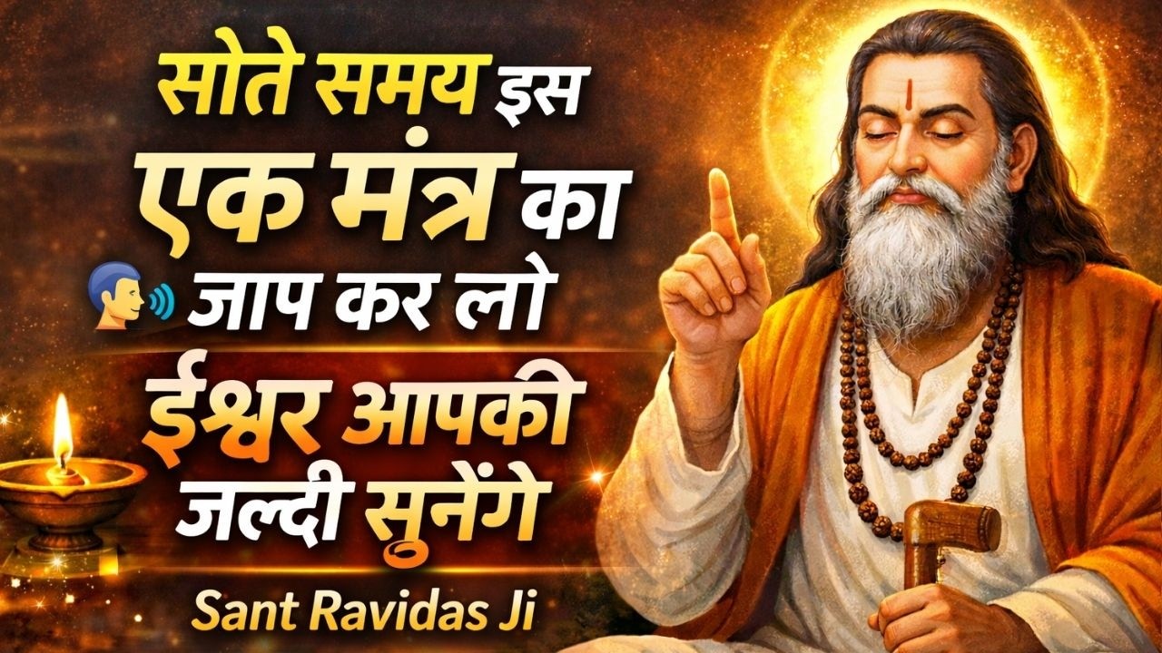 भगवान जल्दी सुनेंगे 🙏 सोते समय ये मंत्र जरूर जपें | Ravidas Vani akshit motivation