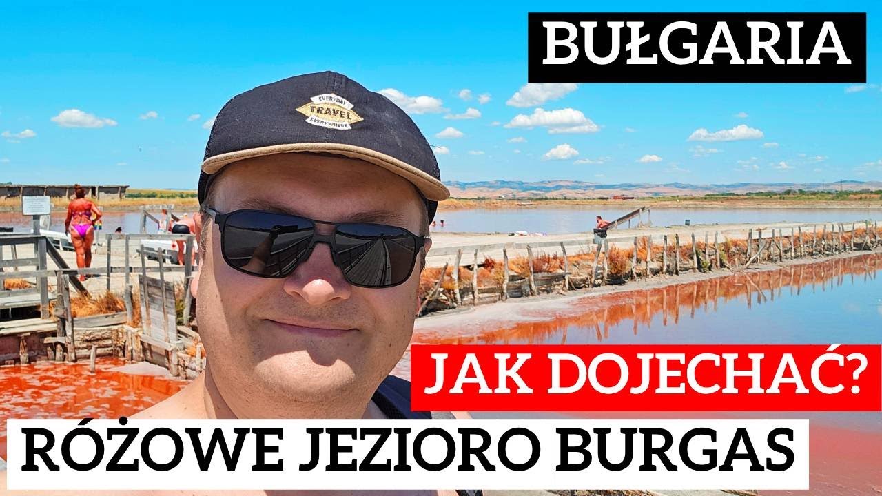 Różowe jezioro w Burgas - Atanasovsko. Atrakcja nie dla dzieci ze Słonecznego Brzegu. Bułgaria 2025