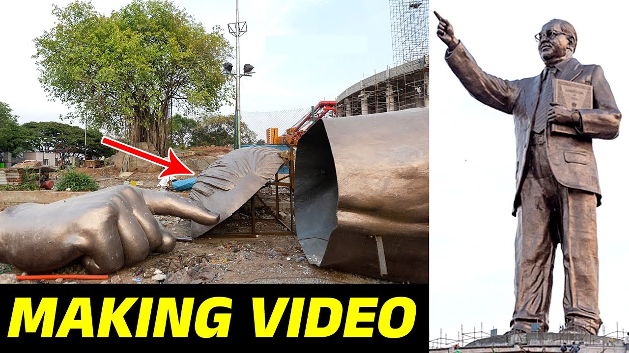 Dr Br Ambedkar Statue Making Video | World's Tallest Dr Br Ambedkar Statue In Hyderabad | News Buzz