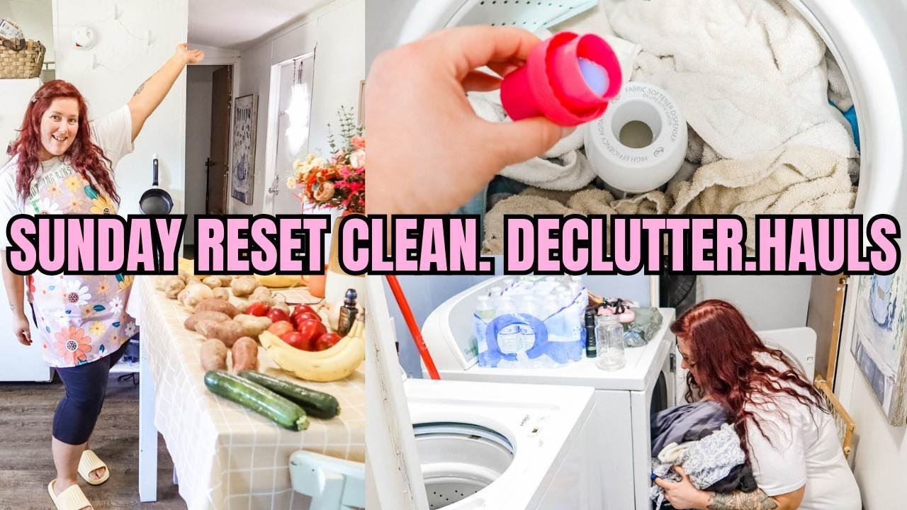 PRODUCTIVE DAY SINGLE WIDE MOBILE HOME CLEAN & DECLUTTER WITH ME / DAY IN THE LIFE