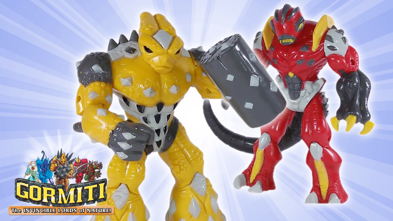 GIOCHI PREZIOSI - GORMITI MAGNETIC 12 CM GHEOS & MAGMION ACTION FIGURE REVIEW (eng)
