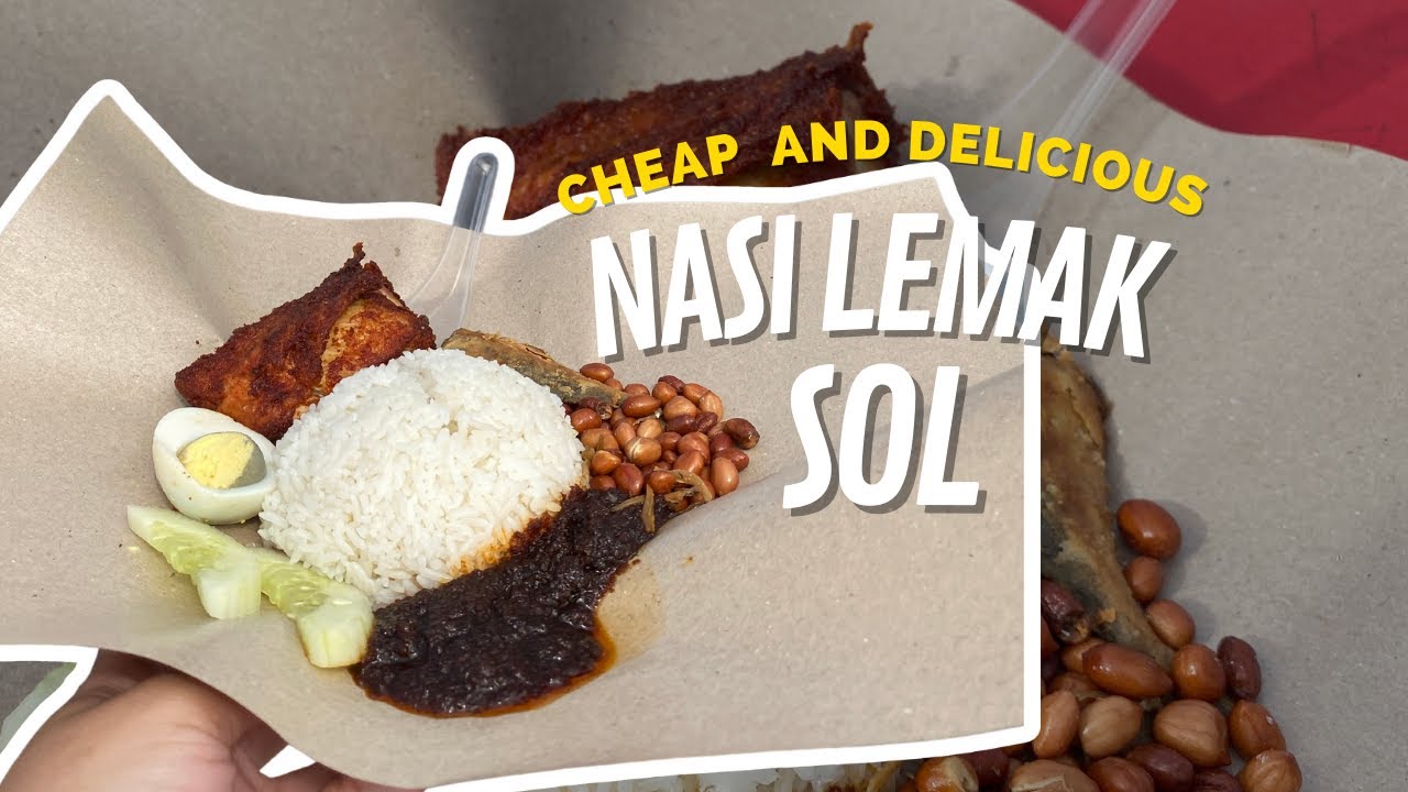 Nasi Lemak found in Miri, Sarawak!  Malaysia | Borneo Foodie | Nasi Lemak SOL