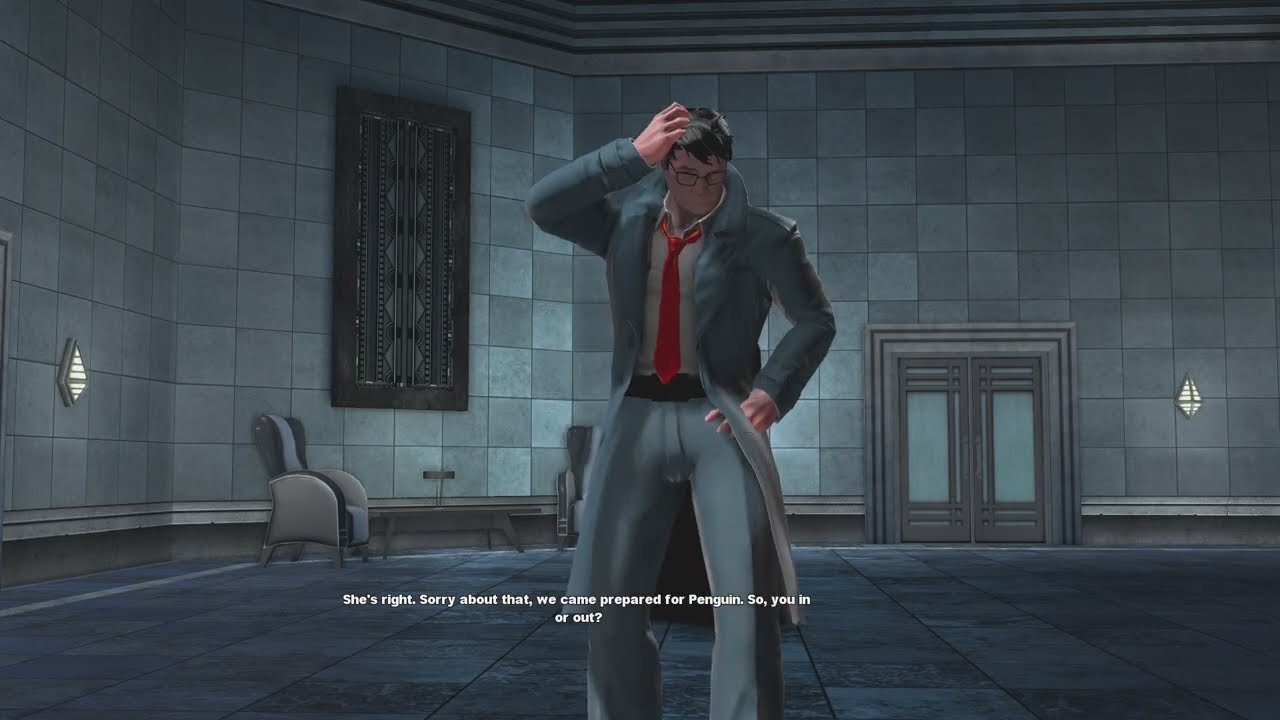 DCUO Clark Kent Chases a Story in iceberg lounge