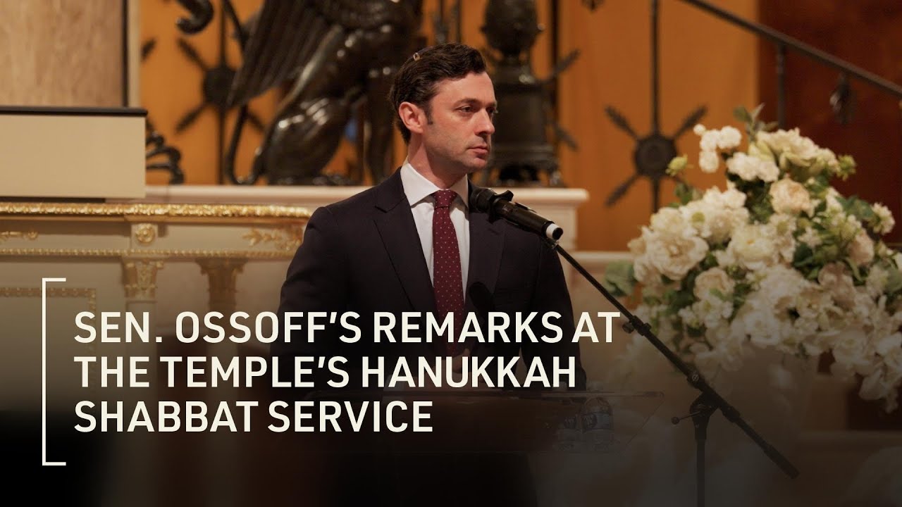 Sen. Ossoff's Remarks at The Temple’s Hanukkah Shabbat Service // December 19, 2025