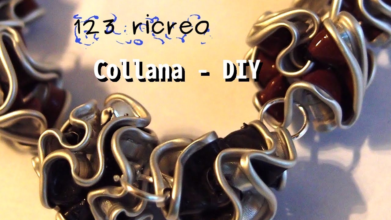Collana e bracciale con capsule di caffe'