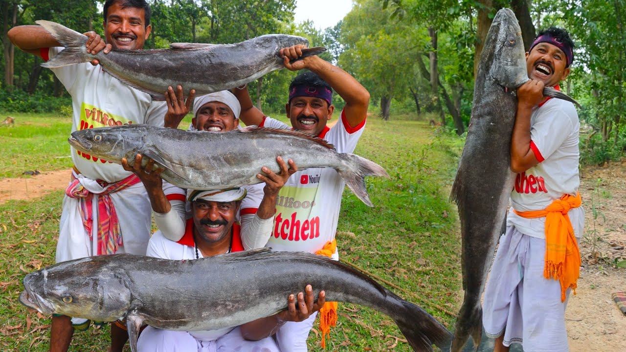40 kg ওজনের সমুদ্রের মহাশোল মাছের দারুন রান্না | 40 kg sea special shol recipe & mutton curry