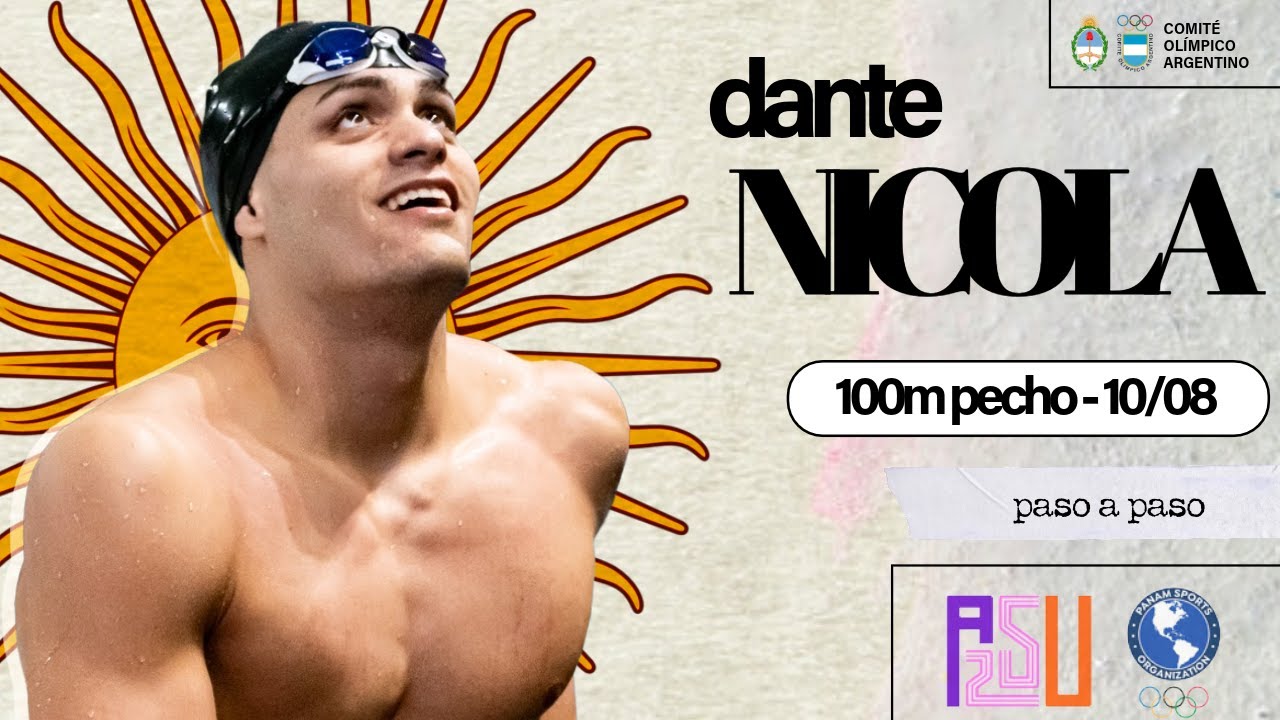 JUEGOS PANAMERICANOS ASU 2025: FINAL 100M PECHO MASCULINA: DANTE NICOLA