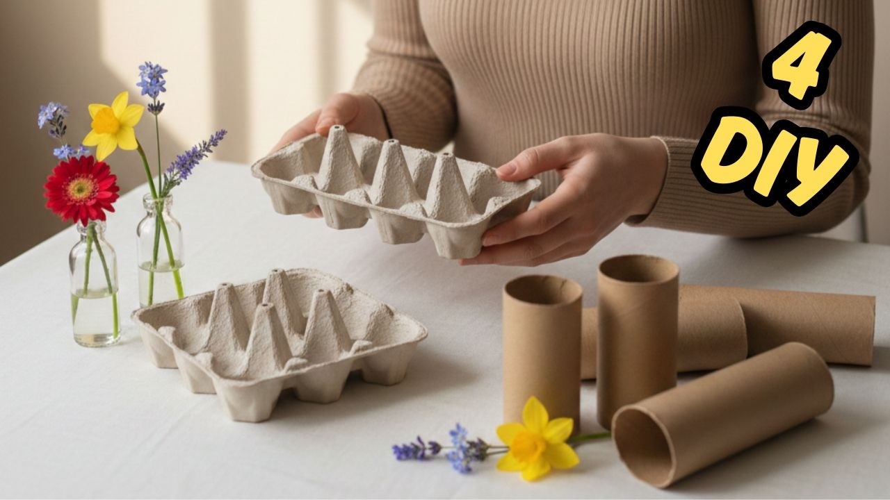You Should Try These Crafts with Your Family ♻️ 4 Amazing DIY Ideas from Recycled Materials