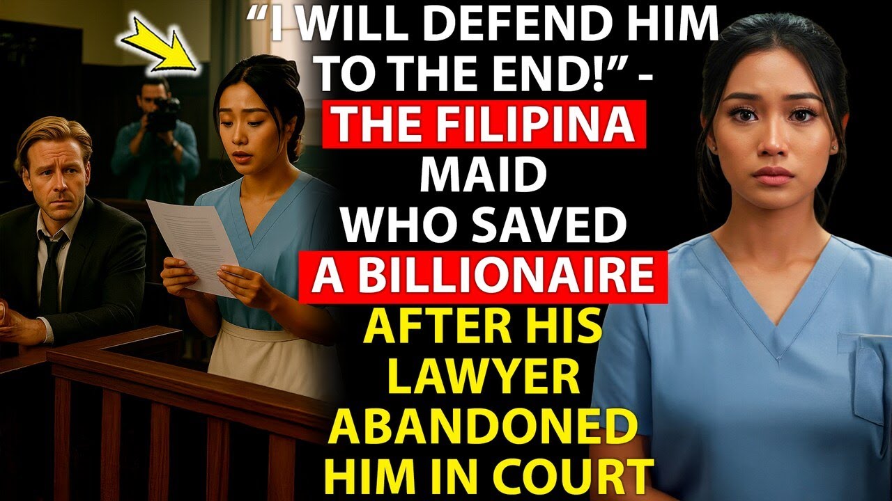 “I WILL DEFEND HIM TO THE END!” - The Filipina maid who saved a billionaire after his lawyer...