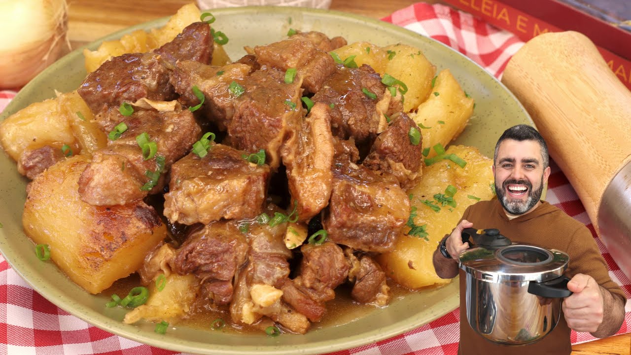 COMO FAZER VACA ATOLADA COM MANDIOCA - MACIA - SUCULENTA - DELICIOSA - SUPER FÁCIL - Receitas de Pai
