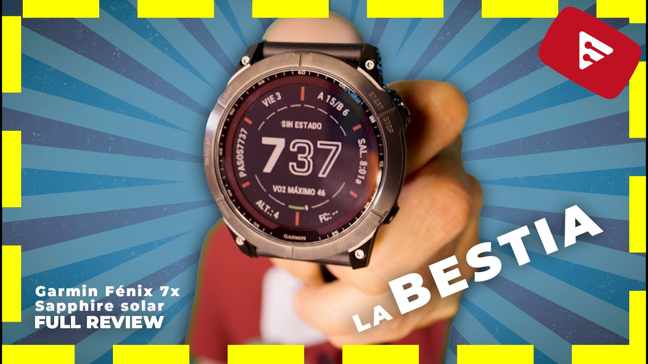Garmin Fenix 7X Sapphire Solar ⌚ Una bestia descomunal de los relojes deportivos 💪🏻 Review español