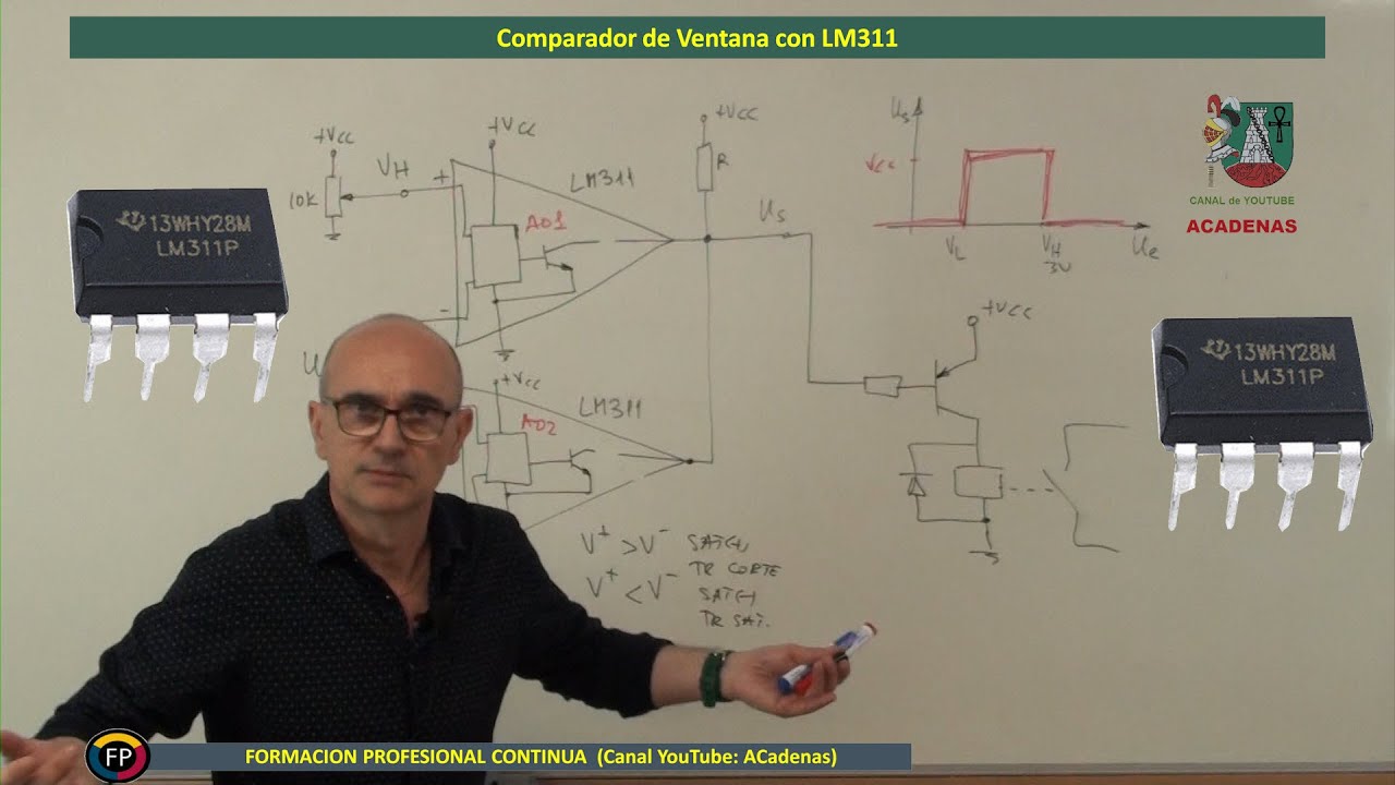 Como funciona comparador ventana con LM311 (Clase 74.1)