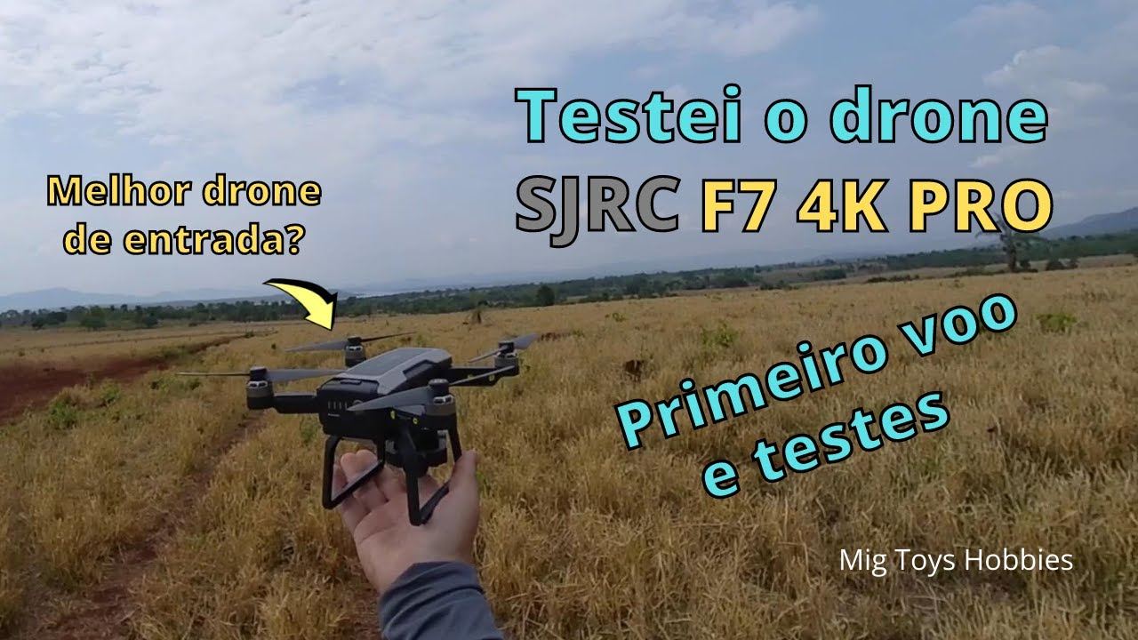 SJRC F7 4K PRO Testei o drone 