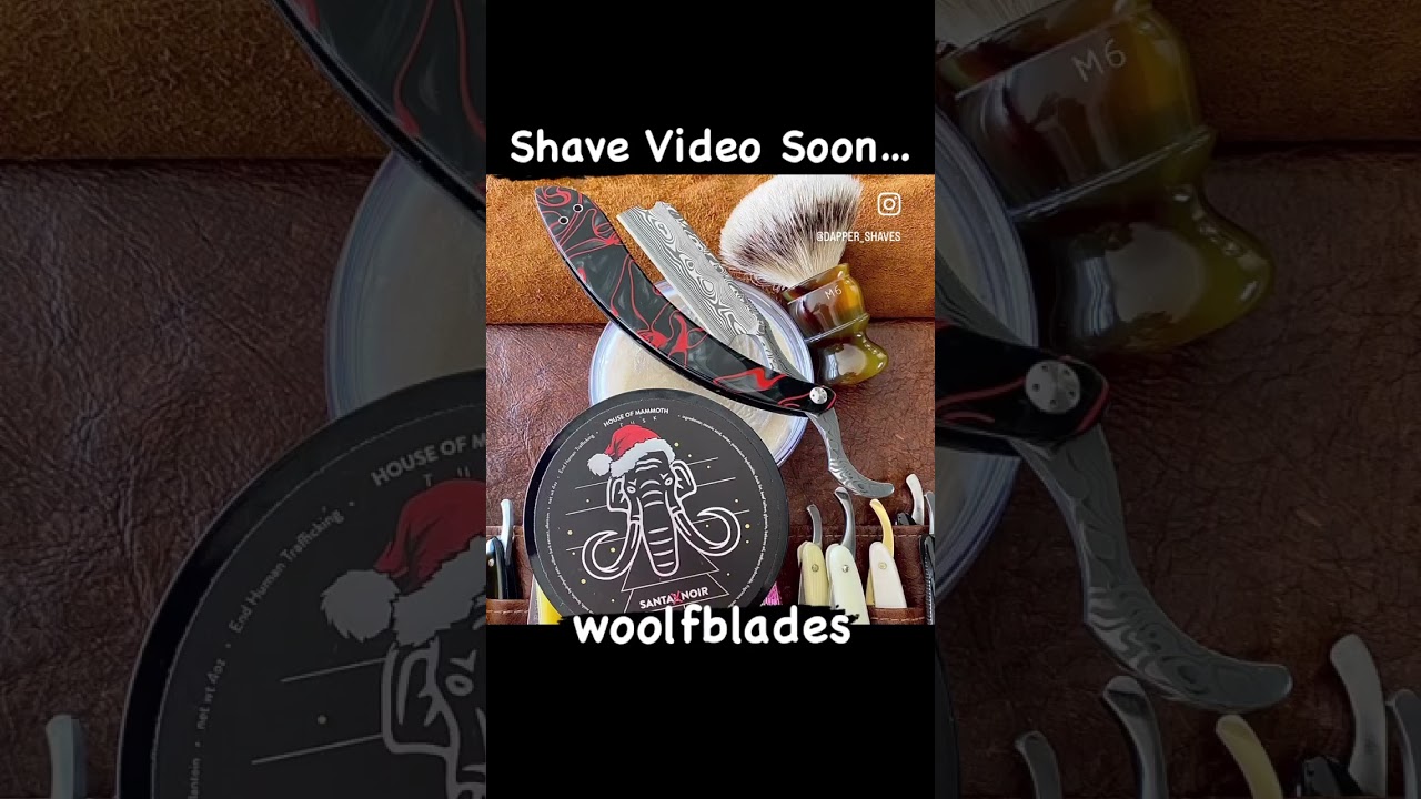 6/8 WoolfBlades Straight Razor Shave Demonstration Soon