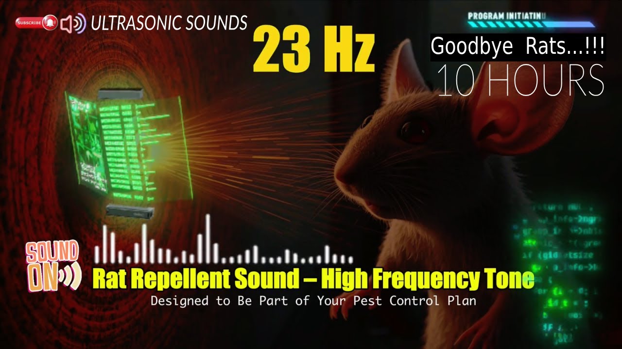 🐭🔊 Rat Repellent Sound – High Frequency Wall Penetration Tone | Neutral Ultrasonic Audio 10 Hours