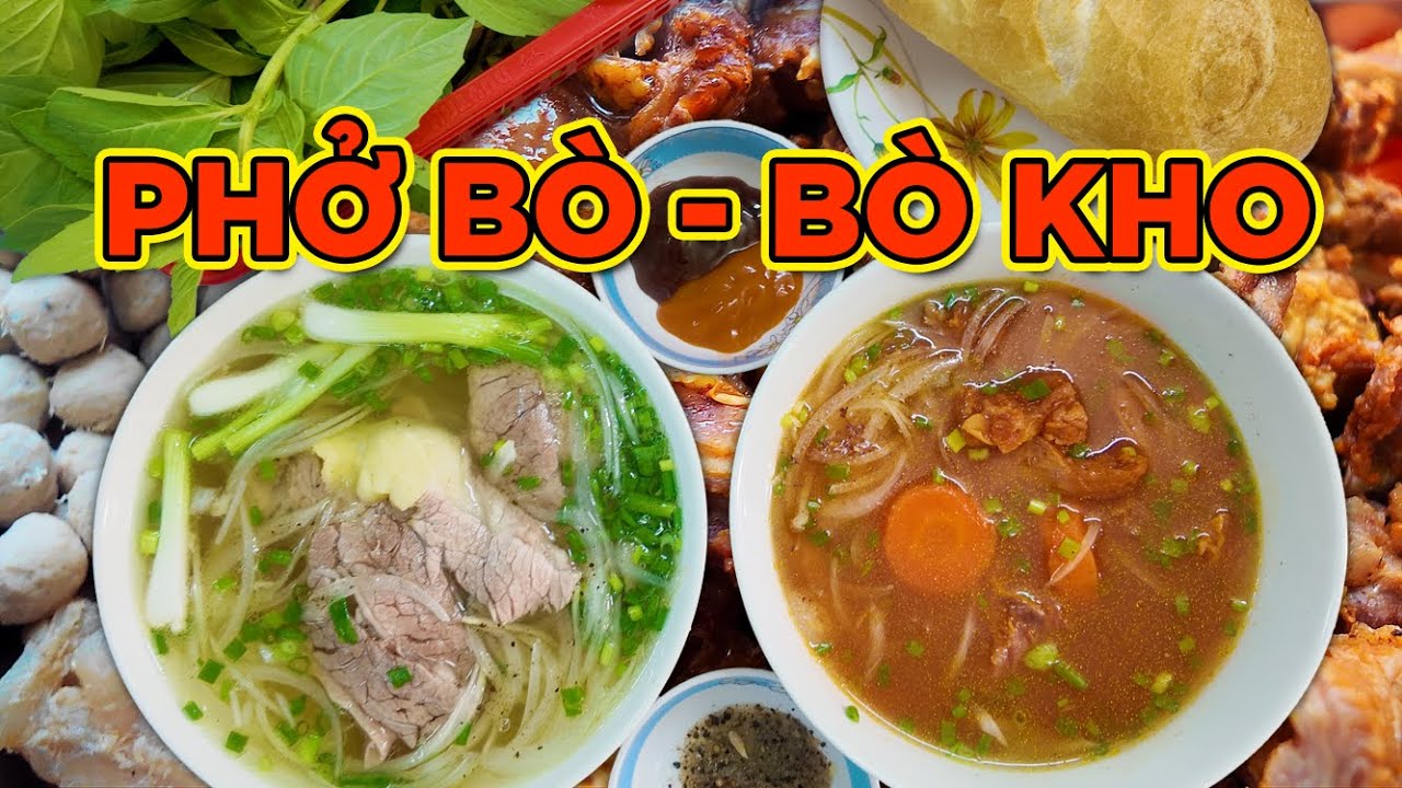 PHỞ GẦU VÀNG, VÈ NẠM GÂN MỀM- BÒ KHO ĐẬM CHẤT CHẤM BÁNH MÌ GIÒN THƠM! CHỈ 35K! Saigon's Best