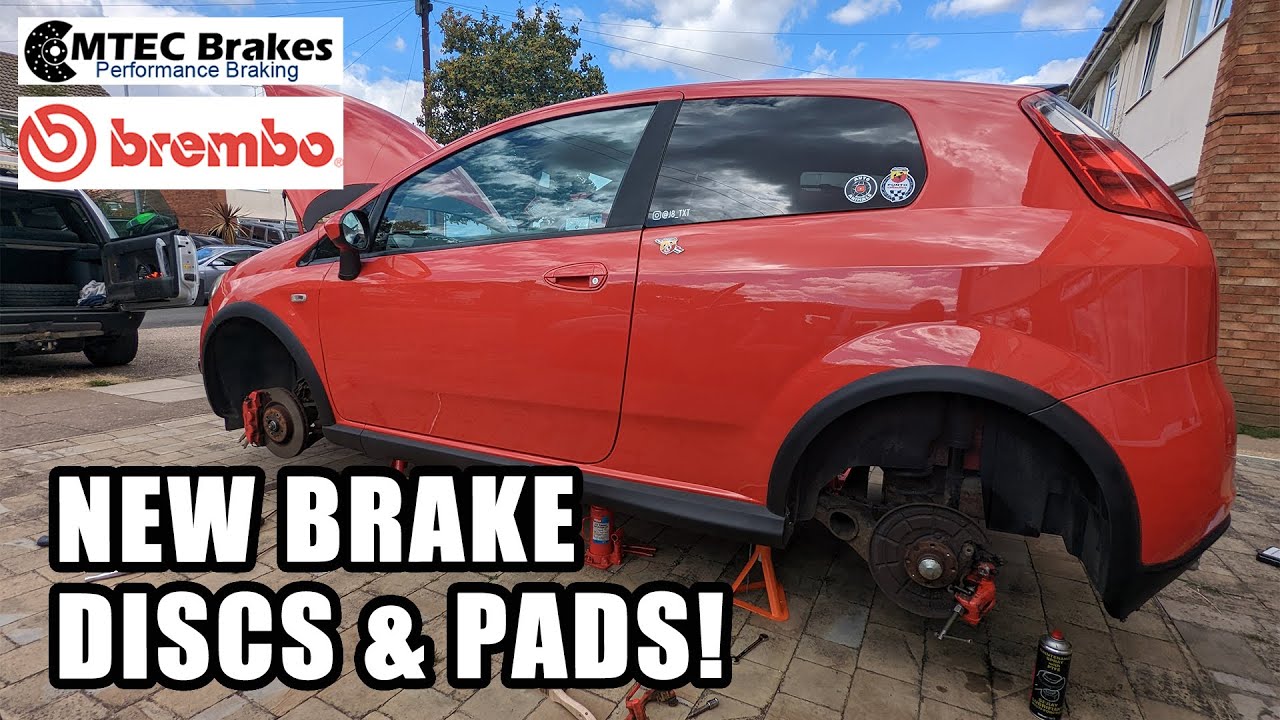 Changing Brakes On An Abarth/Fiat Grande Punto | Changing Brake Discs | Changing Brake Pads 