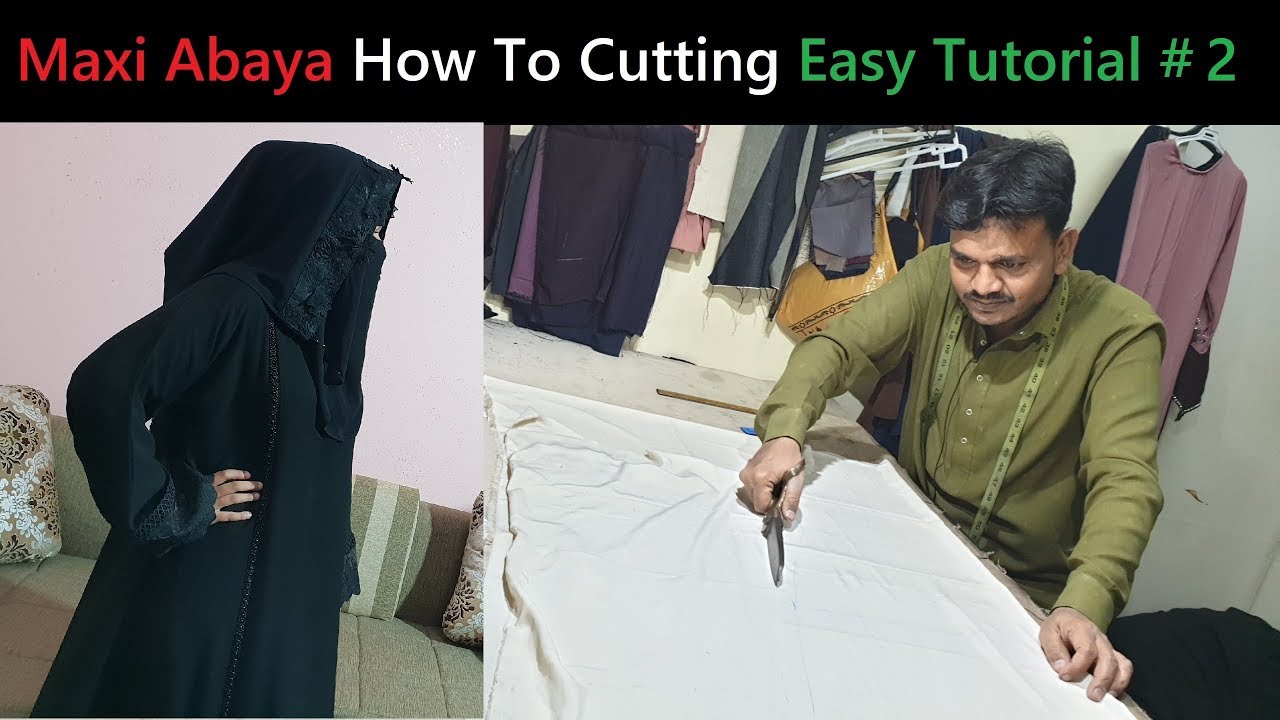 Maxi Abaya How To Cutting Easy Tutorial | How to Cutting Maxi Abaya Easy Tutorial
