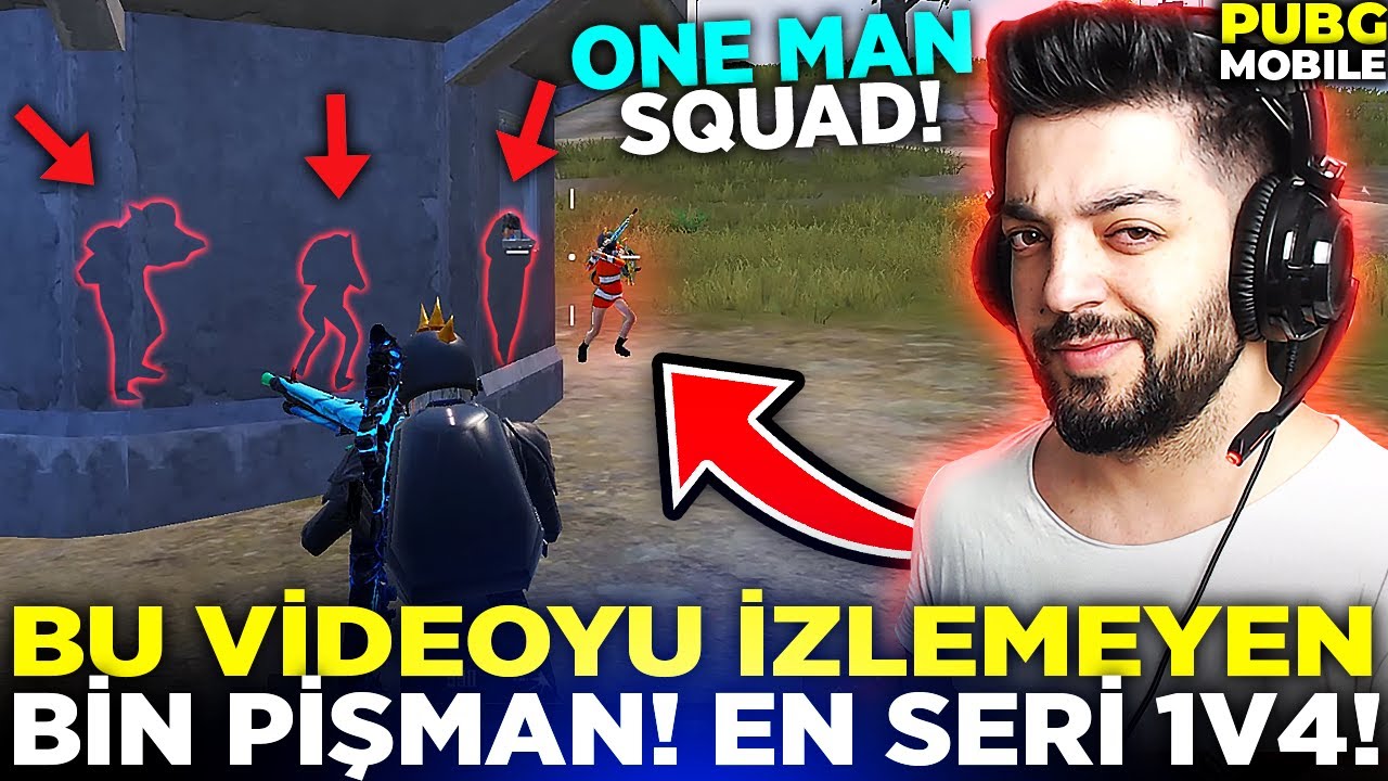 BU VİDEOYU İZLEMEYEN BİN PİŞMAN EN SERİ 1 VS 4 - ONE MAN SQUAD PUBG Mobile