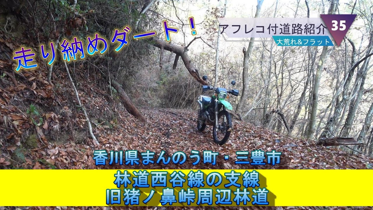 林道西谷線の支線・猪ノ鼻峠周辺林道(香川県まんのう町・三豊市)