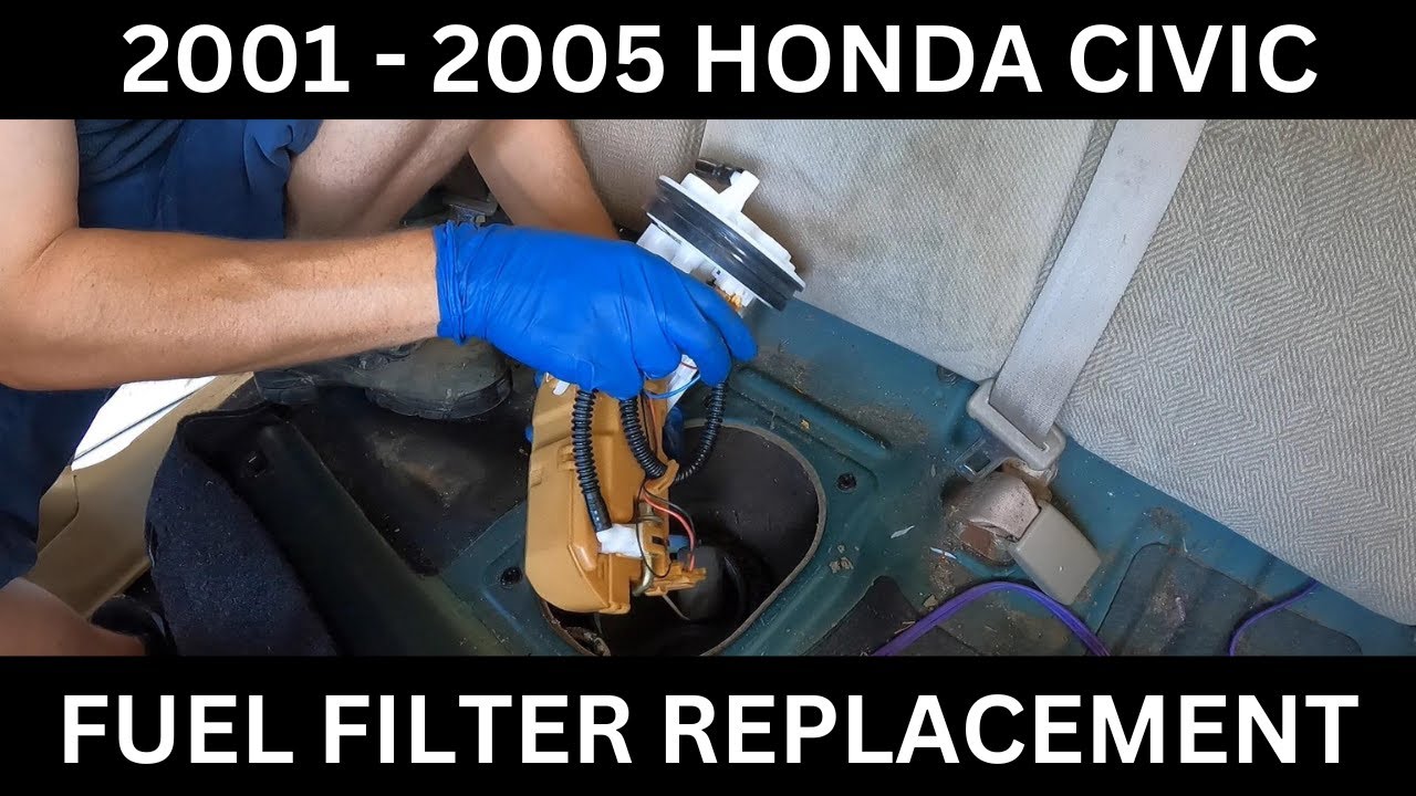 Замена топливного фильтра на Honda Civic 7-го поколения (2001–2005 гг.) своими руками. Как это сд...