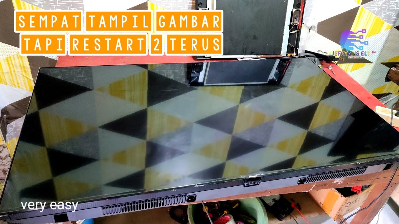 Samsung 50 LED TV REPAIR! TV Hidup Mati Hampir Salah vonis Rusak protek #Samsung 50