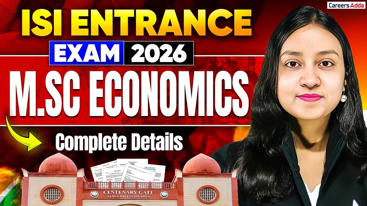 ISI Entrance Exam 2026 🔥 | M.Sc Economics Complete Details | Syllabus, Eligibility, Strategy