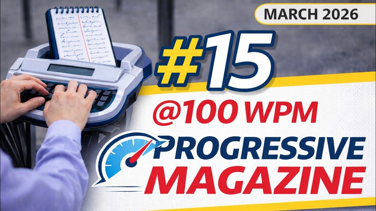 Tr. No. 15/@100 W.P.M./ 840 words/ March 2026/ Progressive Shorthand Magazine/ English Shorthand.o