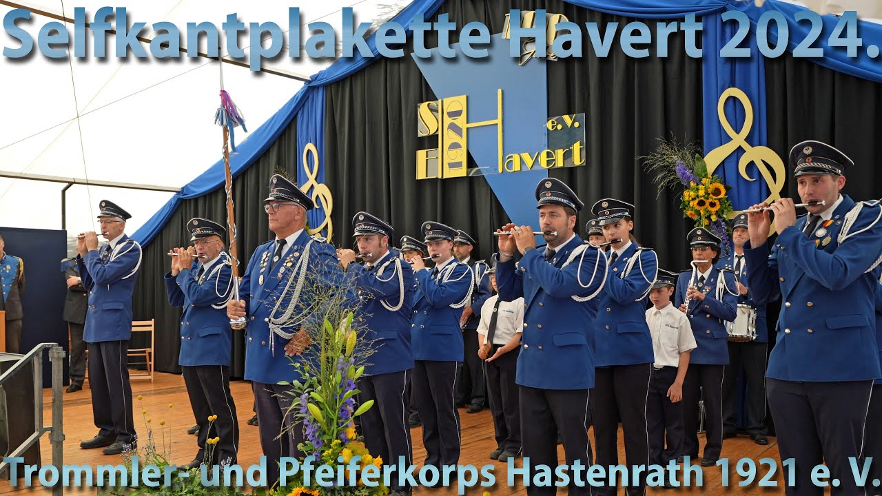 Trommler-und Pfeiferkorps Hastenrath 1921, Selfkantplakette 2024 Havert, Gastverein B&uuml;hnenspiel Nr.8
