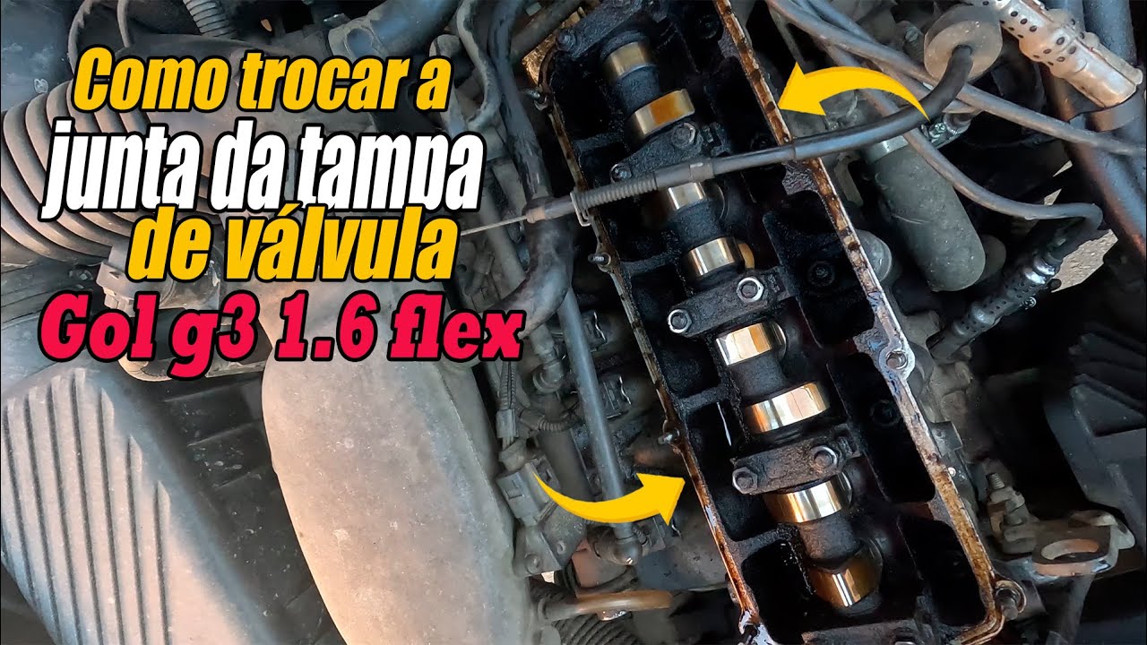 Como trocar a junta da tampa de válvula do motor do GOL G3 1.6 AP FLEX