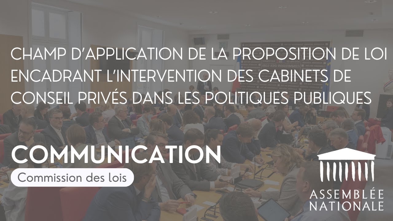 Recours aux cabinets de conseils dans les politiques publiques: quel champ d’application pour la PPL
