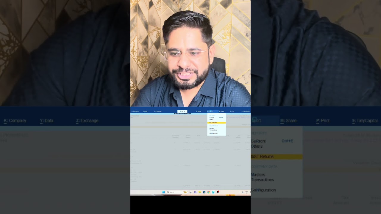How to Export gstr 1 data From tally prime #tally #gstr1