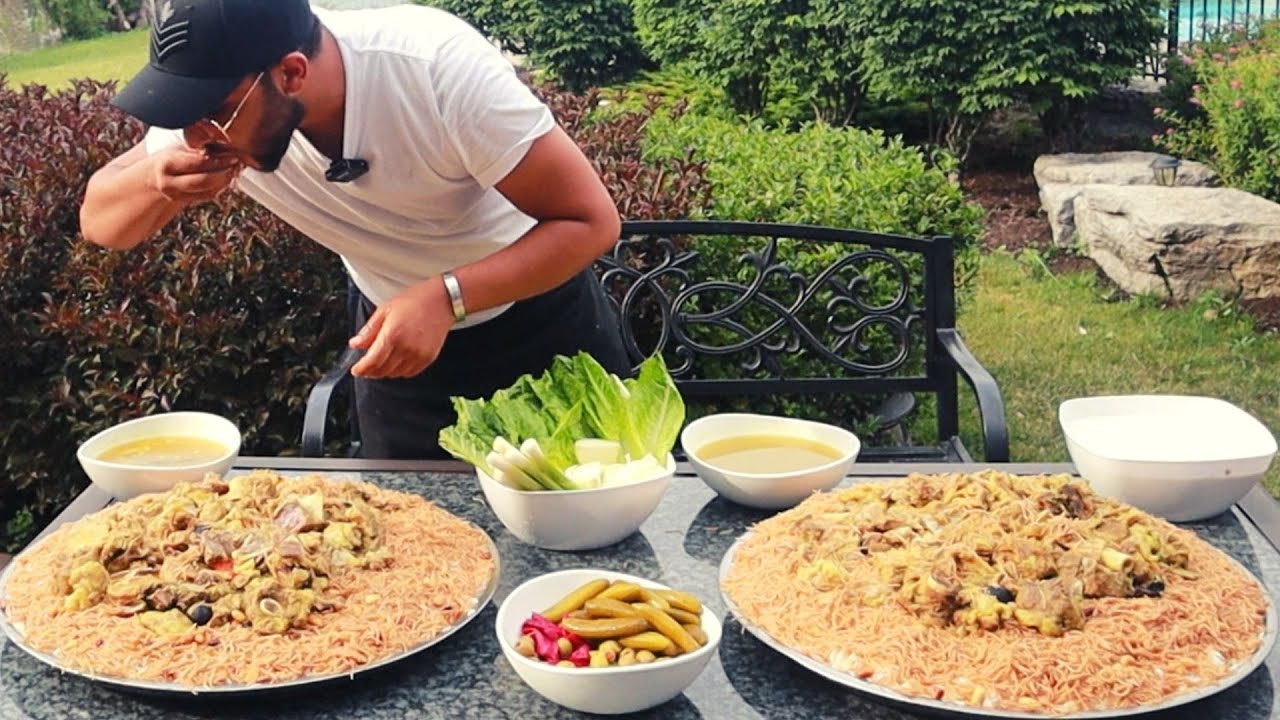 دليمية عراقية وطريقة التشريب الابيض راح تحبوهه هوايه#شيف_ابراهيم_يلا_برو