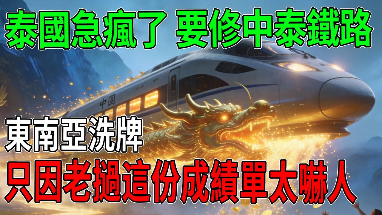 泰國急瘋了！死活要修中泰鐵路，只因老撾這份成績單太嚇人！揭秘東南亞最瘋狂的財富洗牌！#中泰鐵路#中老鐵路#中國基建#一帶一路#泰國經濟#地緣政治