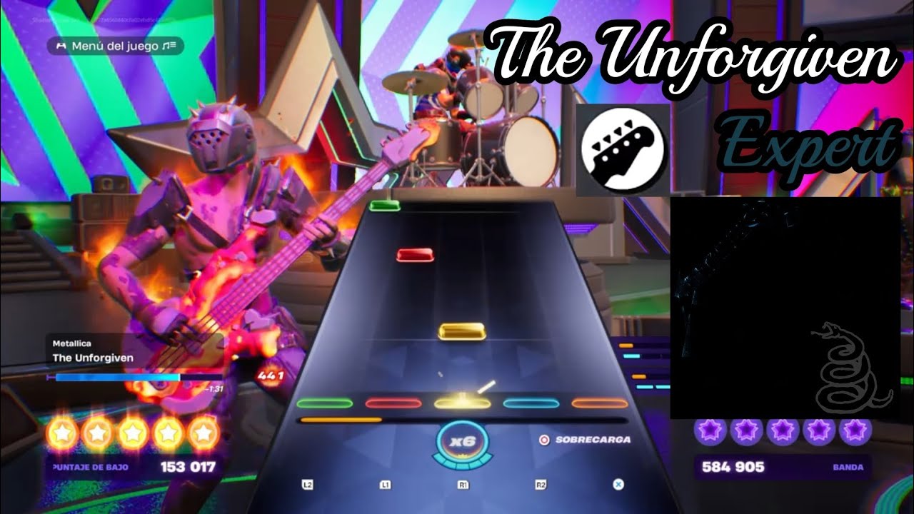 Metallica - The Unforgiven | Bass Expert 100% FLAWLESS | Fortnite Festival 