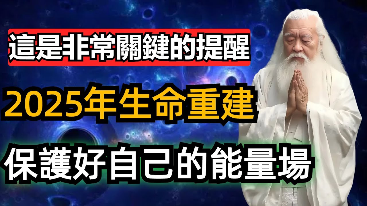 這是非常重要的提醒：2025生命重建，保護好自己的能量場。殊勝節點，使命必成！