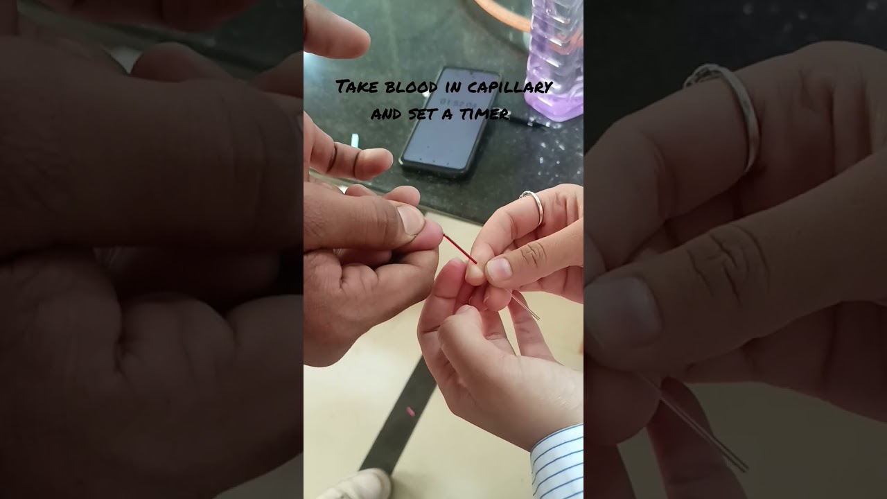 Determination of clotting time| by capillary method #Dpharmpractical#HAP 🩸🪡
