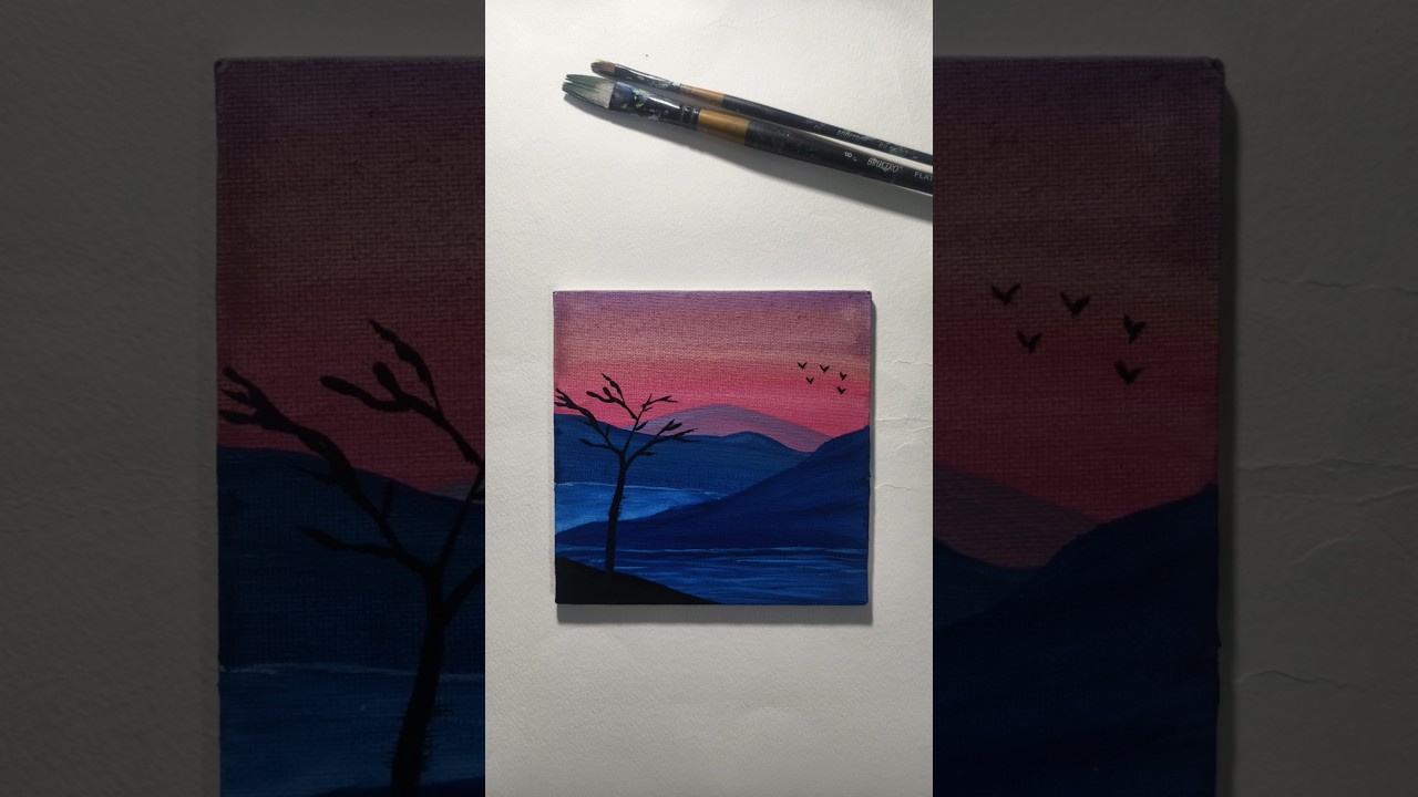 beautiful landscape painting for beginners 