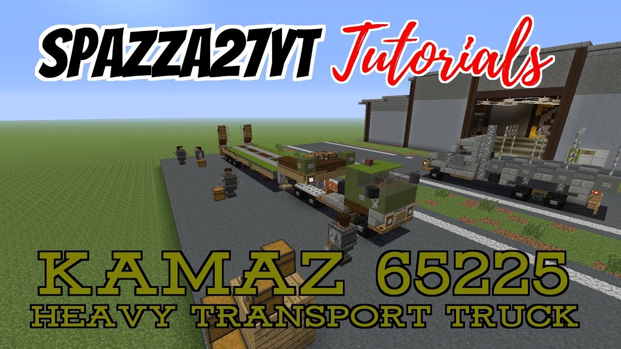 Minecraft Kamaz 65225 Heavy Transport Tutorial