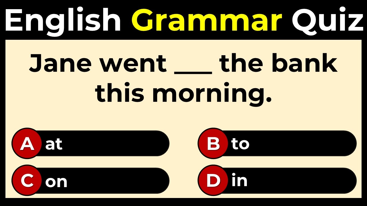Mixed English Grammar Quiz: Can You Score 10/10?