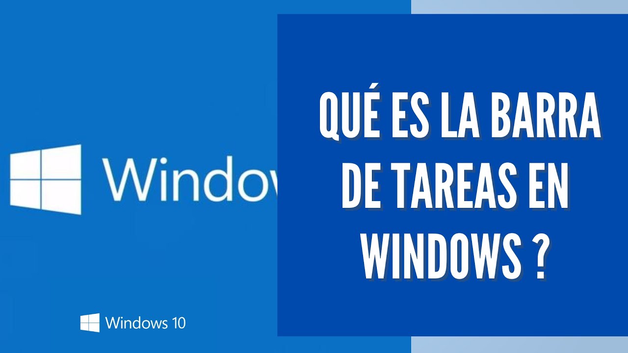 CURSO DE WINDOWS 10: Sabes cuál es la barra de tareas de Windows?